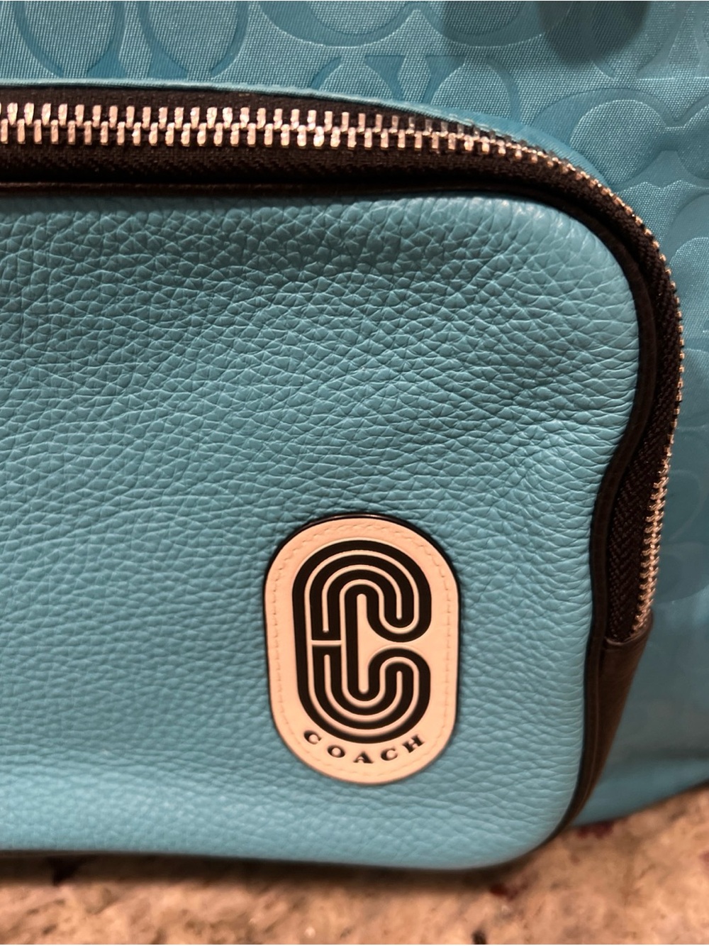 Court Tote In Signature Nylon With Coach Patch - Picture 3 of 9